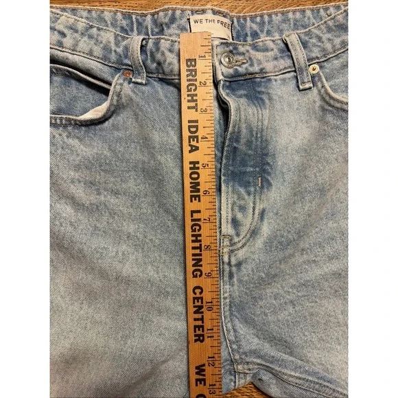 We The Free Blue Denim Deep Trance Sweet Dreams Dropped Boyfriend Jeans 28 - Picture 4 of 11